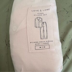 Love & Lore Piped Pajama Set
